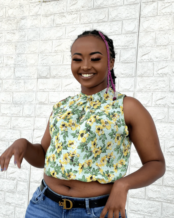 Myra Crop Top - Sunflower Green - Image 4