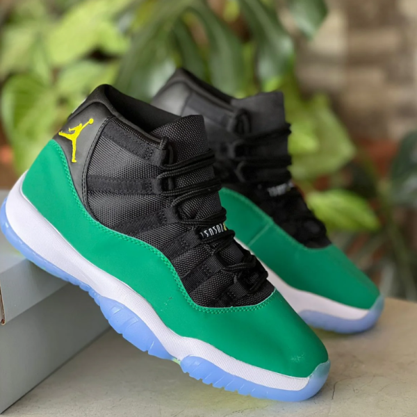 Nike Jordan 11 Sneakers - Oregon Green - Image 3