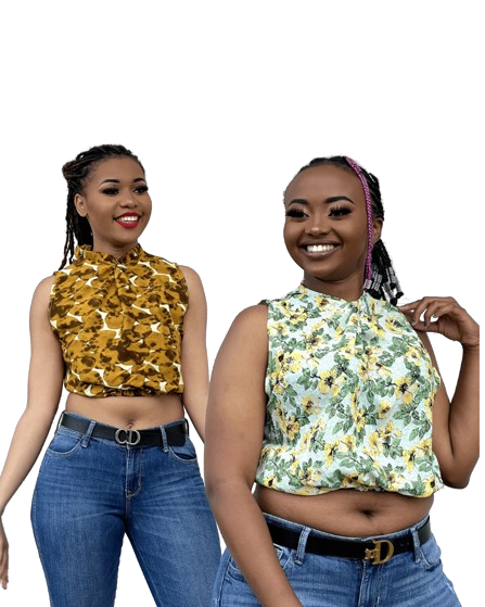 Myra Crop Top – Mustard